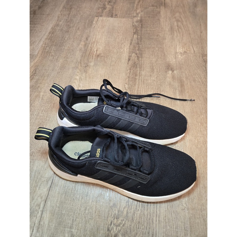 Women's Adidas Cloudfoam Black‎ Shoes Size 9 - Picture 2 of 7